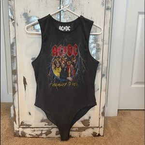 Forever 21 ACDC Bodysuit size L
